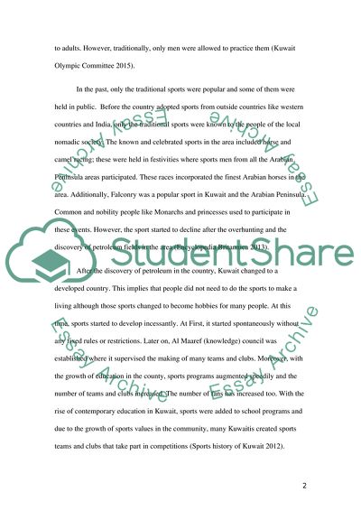 Historical Overview of Sports in Kuwait