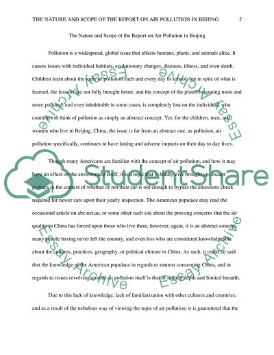 Air Pollution in Beijing