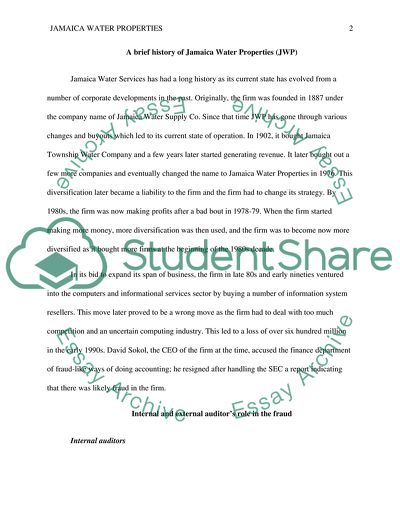 Jamaica Water Properties Fraud