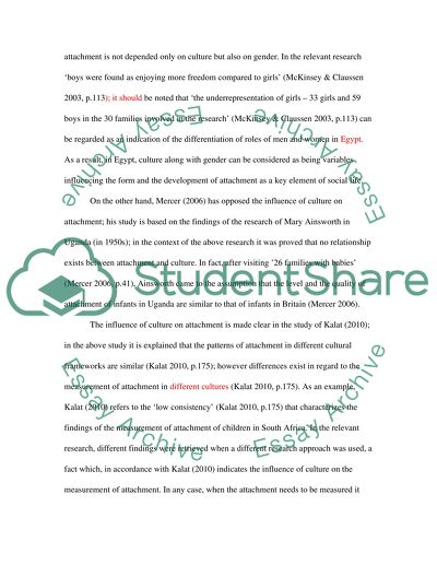 Discuss the influence of variables such as culture and gender on the measurement of attachment
