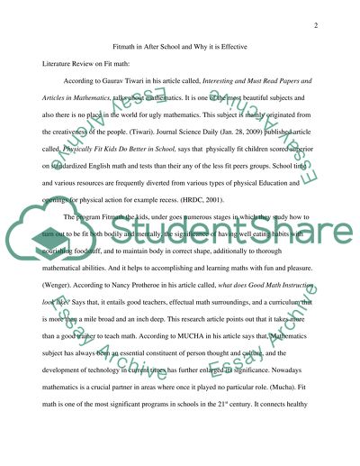 Fitmath in Afterschool and Why It Is Effective