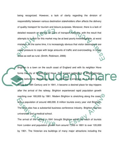 Transport Policies and Tourism