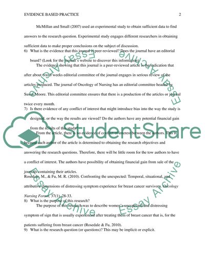 Nursing: Evidence-Based Practice