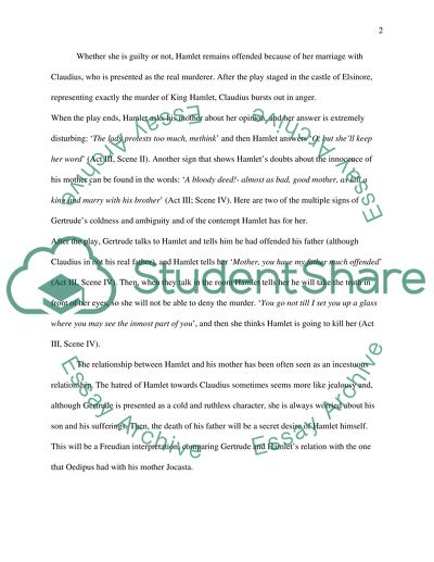 Relationship Between Hamlet and the Women in His Life