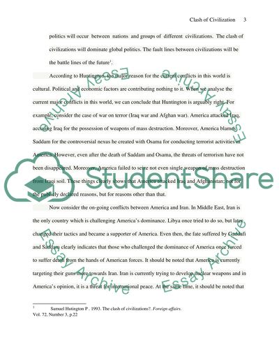 The Clash of Civilizations Critique