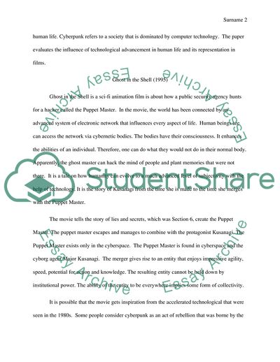 The Issue of Cybernetics in Ghost in the Shell