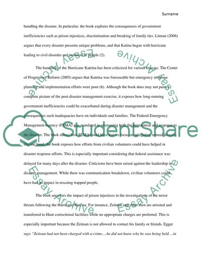 Zeitoun by Dave Eggers Understanding Hurricane Katrina