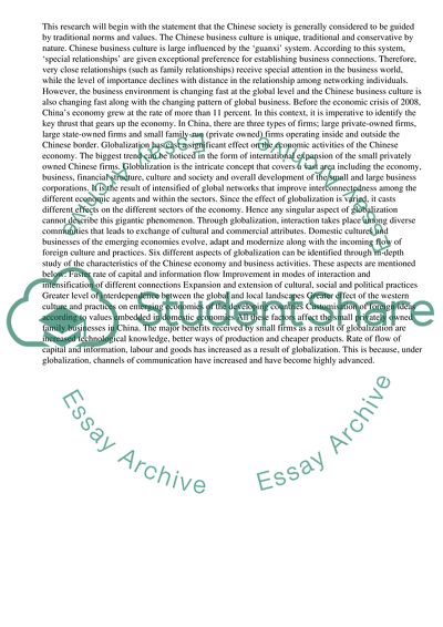 How does globalisation impact on the management of Chinese firms