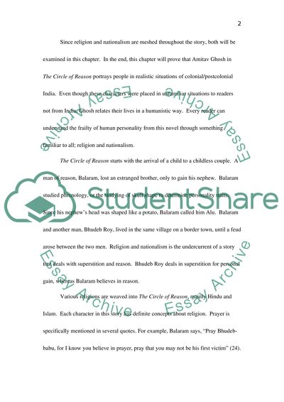 Analysis of The Circle of Reason