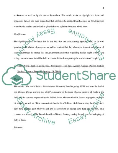 Down Market, Mid Market and Upper Market of Newspapers