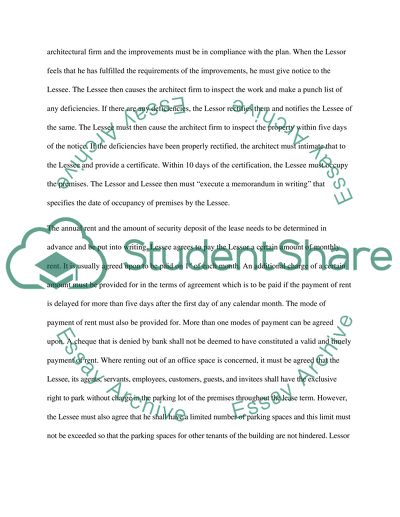 Property Law: A Commercial Agreement