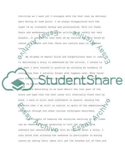 Safety Net In Storytelling