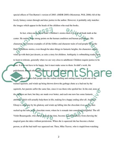 The Writing of Roald Dahl