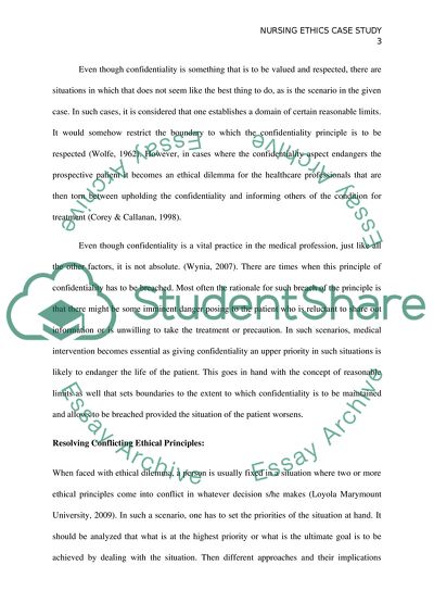 Nursing Ethics of Patients