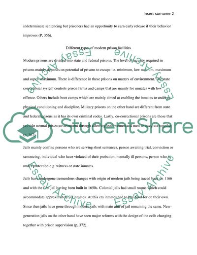 Outlook of American Prison Facilities