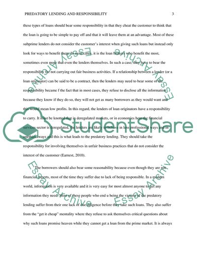 Preditory Business Practice