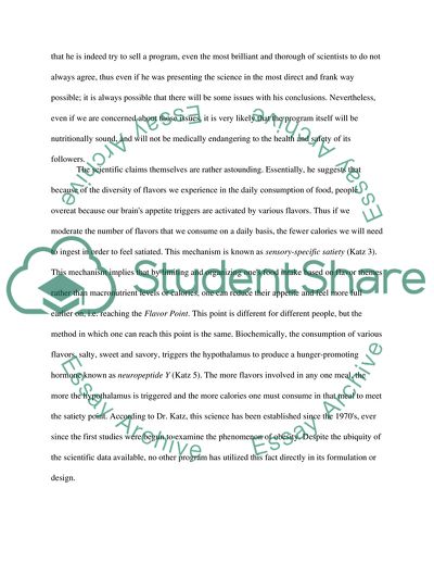 Diet Programs in The Flavor Point Diet by Dr. David Katz