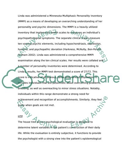 Term Paper on Psychological Evaluation