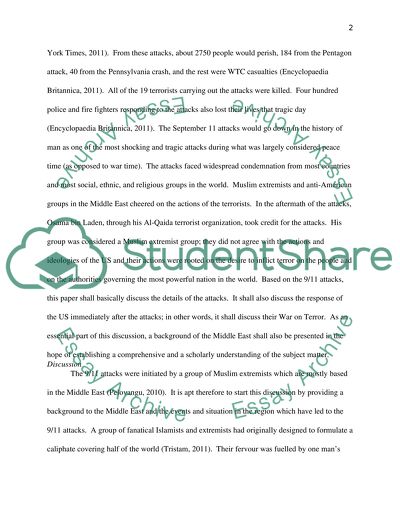 Foreign Policy of the United States After September 11