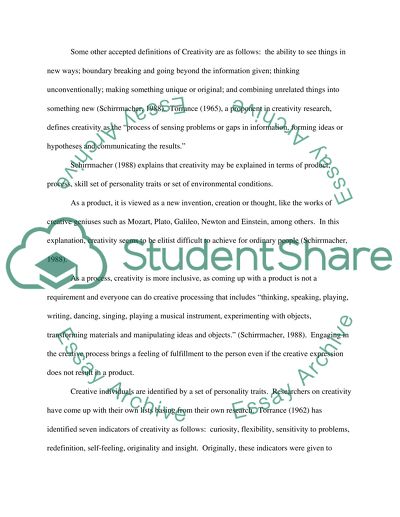 Exploring parents views on their roles in their childrens creativity development