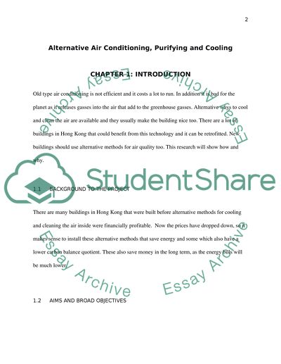 Alternative Air Conditioning, Purifying and Cooling