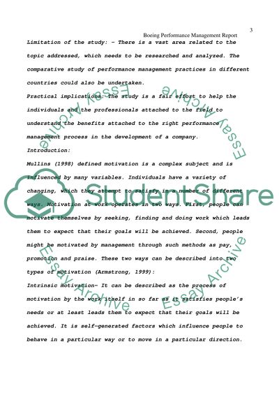Boeing Performance Management Analysis