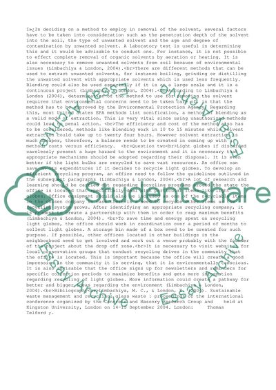 Sustainability and Waste Management