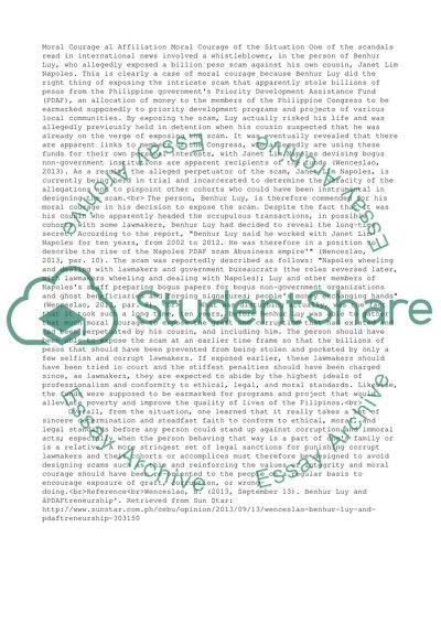 Institutional Affiliation and Moral Courage