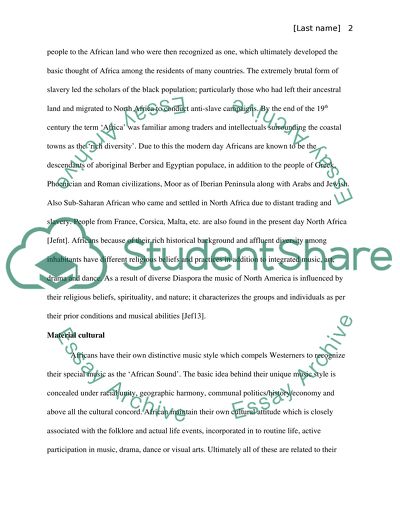 Analysis of North African Music
