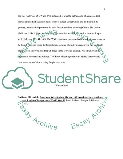 American Adventurism Abroad