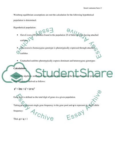 Hypothetical population