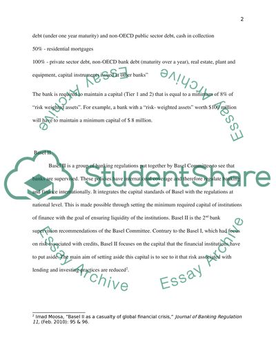 The Influence of Basel on the French Banking Sector