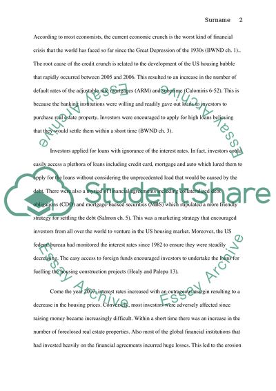 Impact of financial crysis into international economy