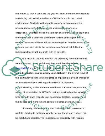 Evaluating websites for credibility