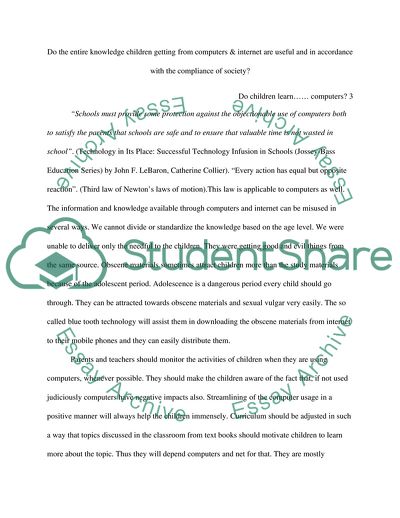 Do Children Learn more about Using Computers