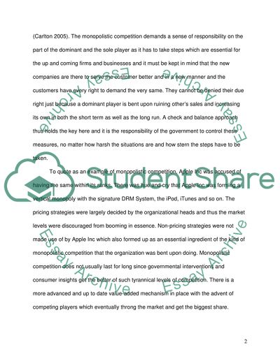 What are the main differences between imperfect competition and monopoly market structures
