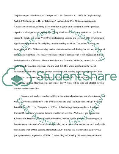 Web 2.0 for engaging and collaborative learning in higher education