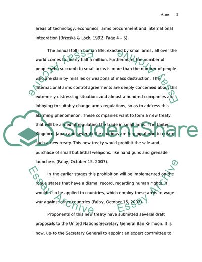 Arms and International Relations