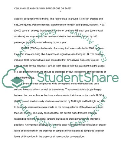 Cell Phones and Driving: Dangerous or Safe