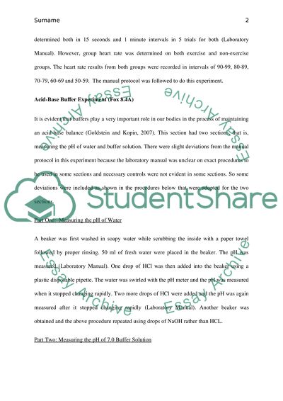 Exercise and homeostasis lab picture