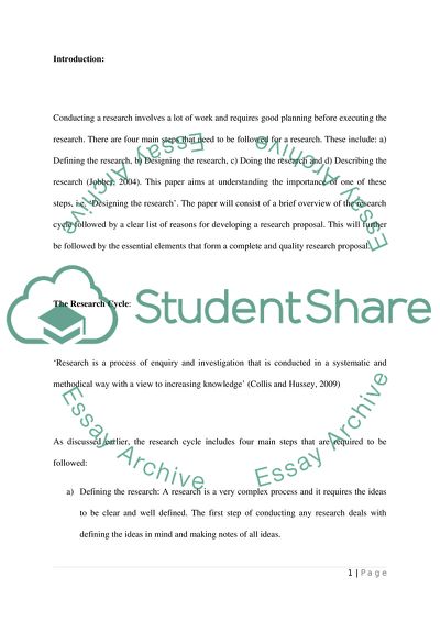 What Constitutes A Quality Research Proposal