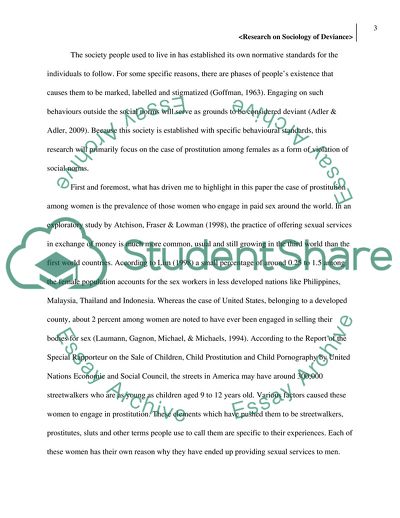 The Prostitution among Women