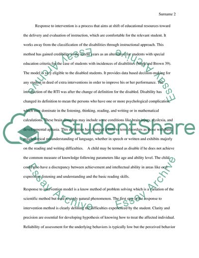 The Academic Outcomes for Students with Reading Disabilities