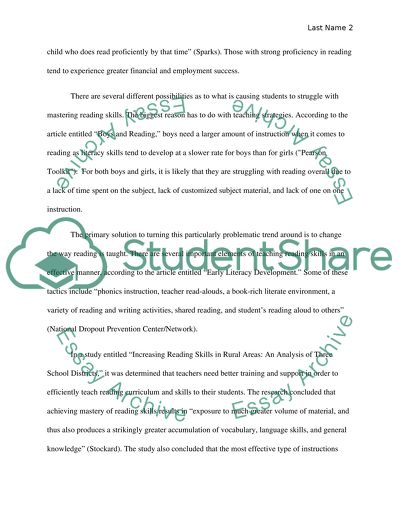 Dissertation literacy education crisis