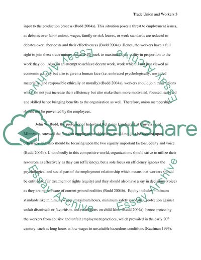 Trade Union and Workers