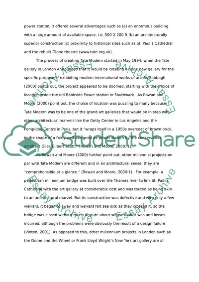 Comparison of Tate Modern and Saatchi Gallery