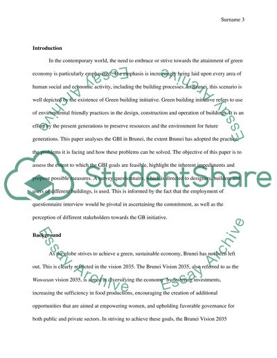 GBI Brunei Initiatives - Transformation and Sustainability