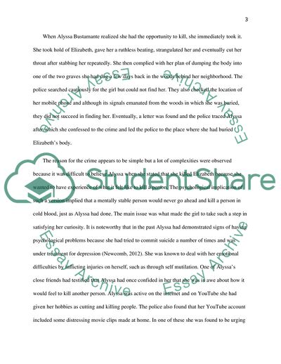 Court Case of the Killer Alyssa Bustamante