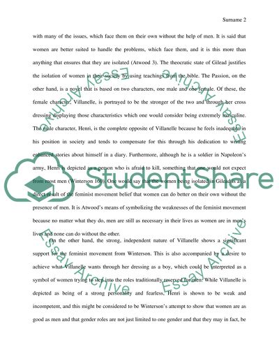 Wintersons The Passion and Atwoods The Handmaids Tale - Common Motives