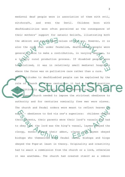 Deaf History during Medieval Europe